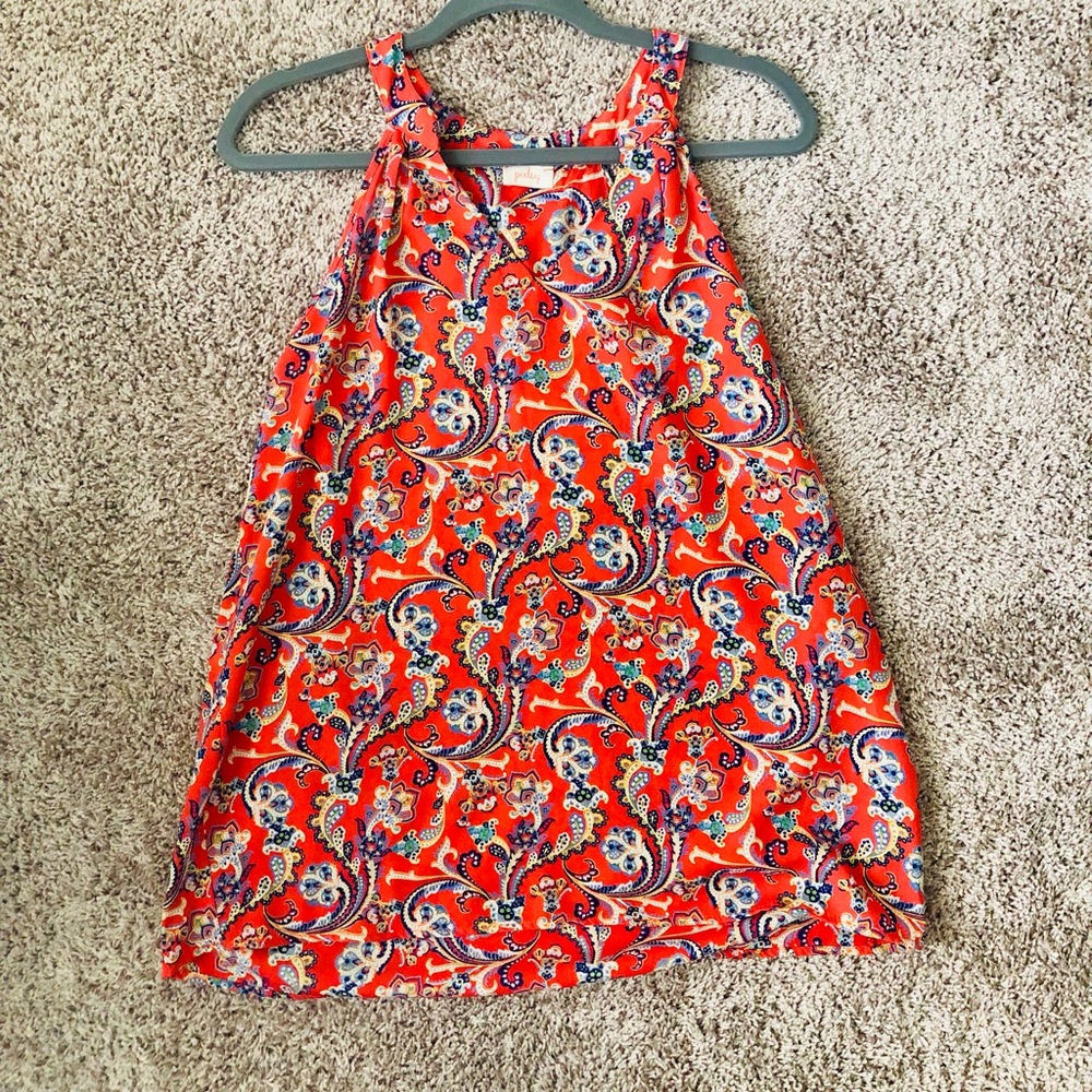 Pixley Halter Blouse, Orange size M